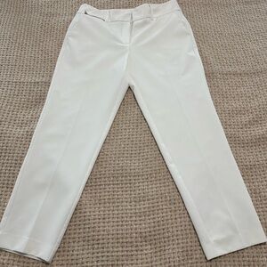 Zac & Rachel Crisp White Cropped Pants